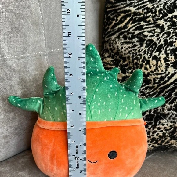 Squishmallows Orange and Green Carrot Stuffed Animal - Picture 5 of 5